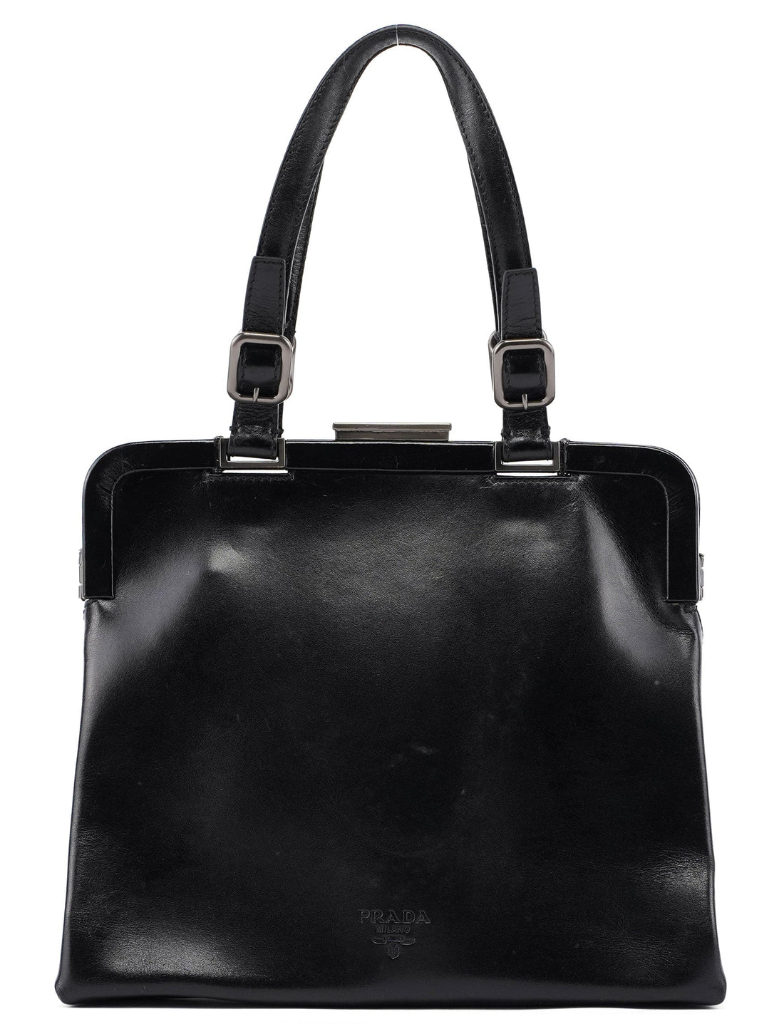 B7710 Black Calfskin Clutch Tote Bag - Handbags, Wallets & Cases