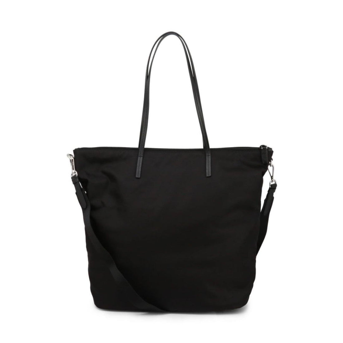 Prada Tessuto Nylon Black Convertible Shopping Tote - Handbags