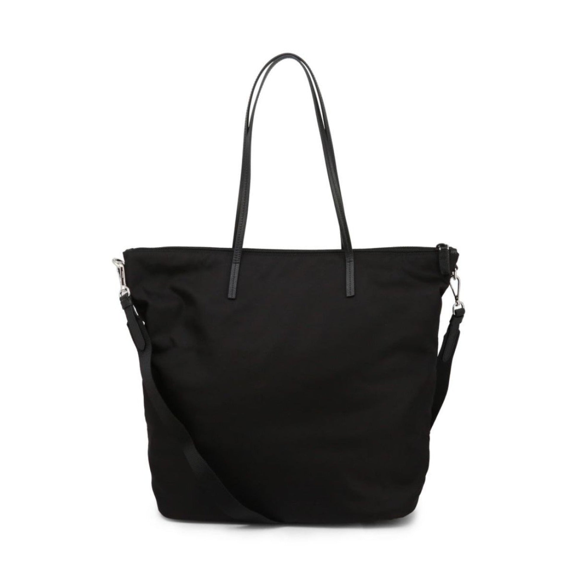 Prada Tessuto Nylon Black Convertible Shopping Tote - Handbags - 2