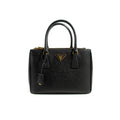 Prada Small Galleria Saffiano Double Zip Tote Bag - Bags