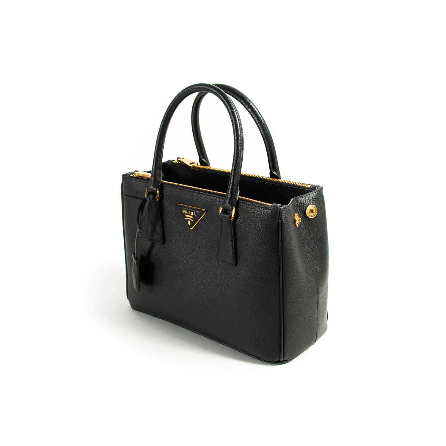 Prada Small Galleria Saffiano Double Zip Tote Bag - Bags - 3