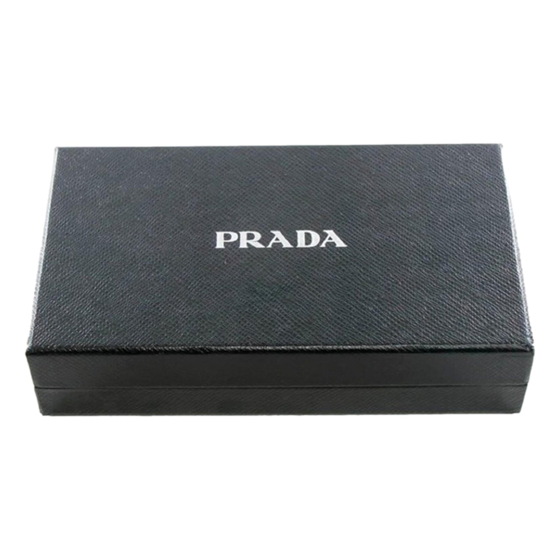 Prada Logo Jacquard Beige Canvas Small Flat Pouch Clutch Bag - Wallets - 5