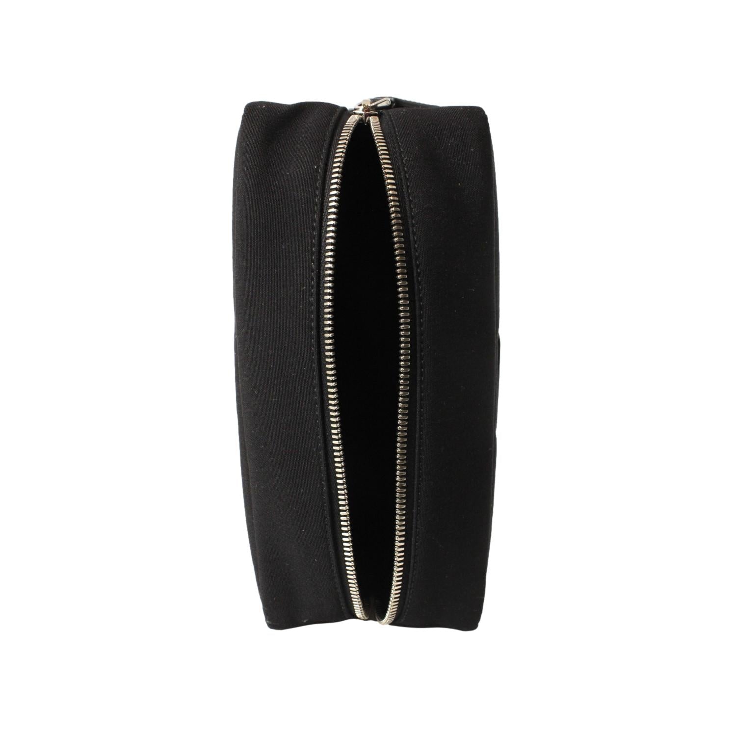 Prada Black Cordura Fabric Cosmetic Clutch - Handbags - 7