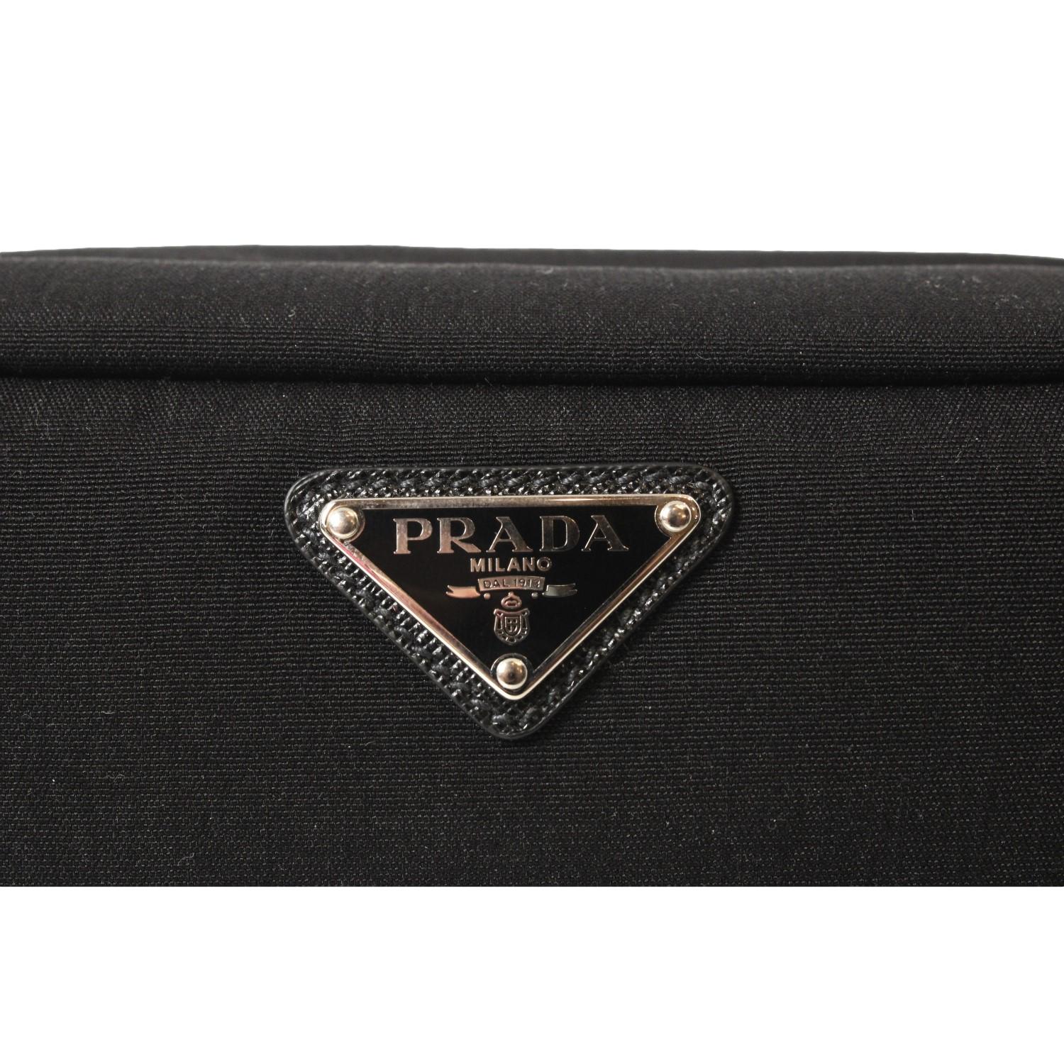 Prada Black Cordura Fabric Cosmetic Clutch - Handbags - 6