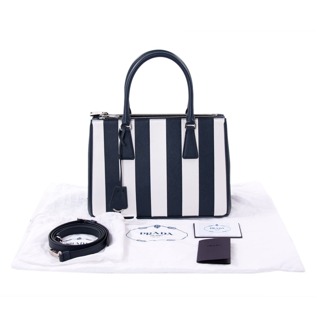 Prada Saffiano Lux Galleria Double Zip Tote - Bags