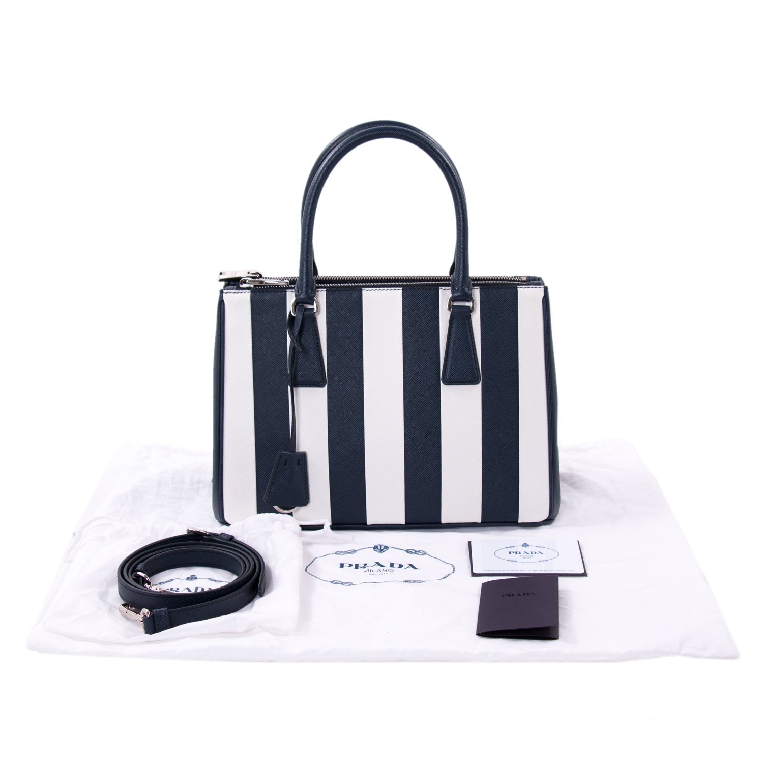 Prada Saffiano Lux Galleria Double Zip Tote - Bags - 2