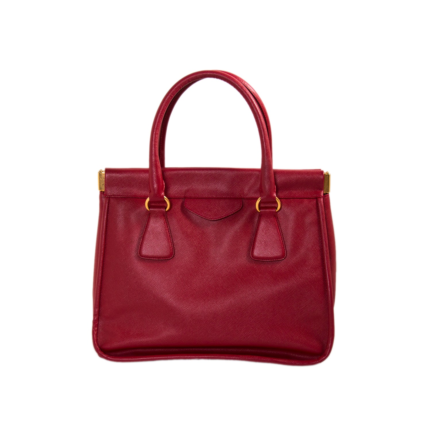 Prada Saffiano Lux Double Handle Tote Bag - Bags - 3