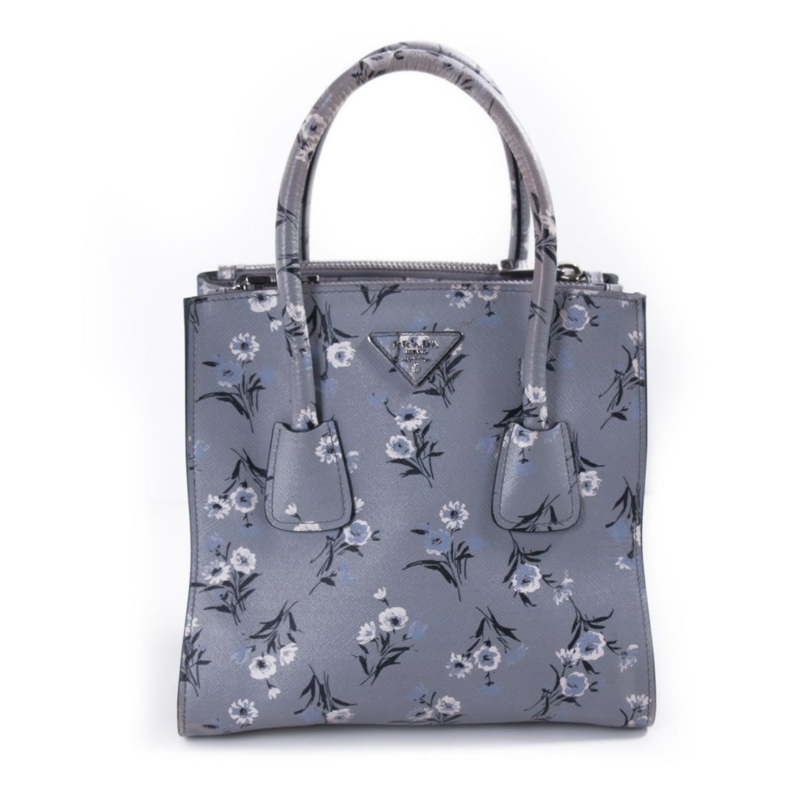Prada City Calf Double Zip Tote - Bags
