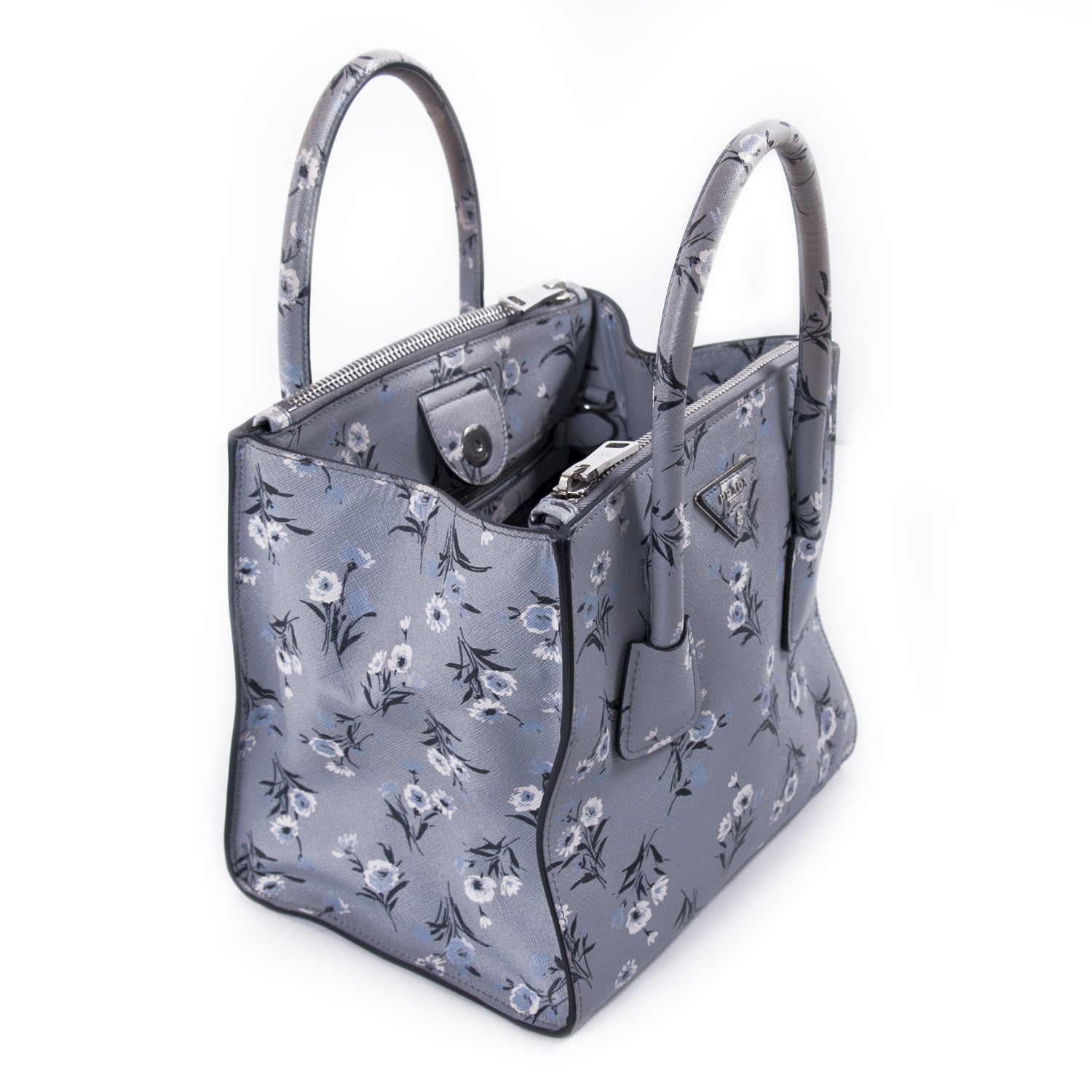 Prada City Calf Double Zip Tote - Bags - 3