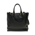 Prada Black Vitello Phenix Leather Shopping Tote Bag - Handbags - 4
