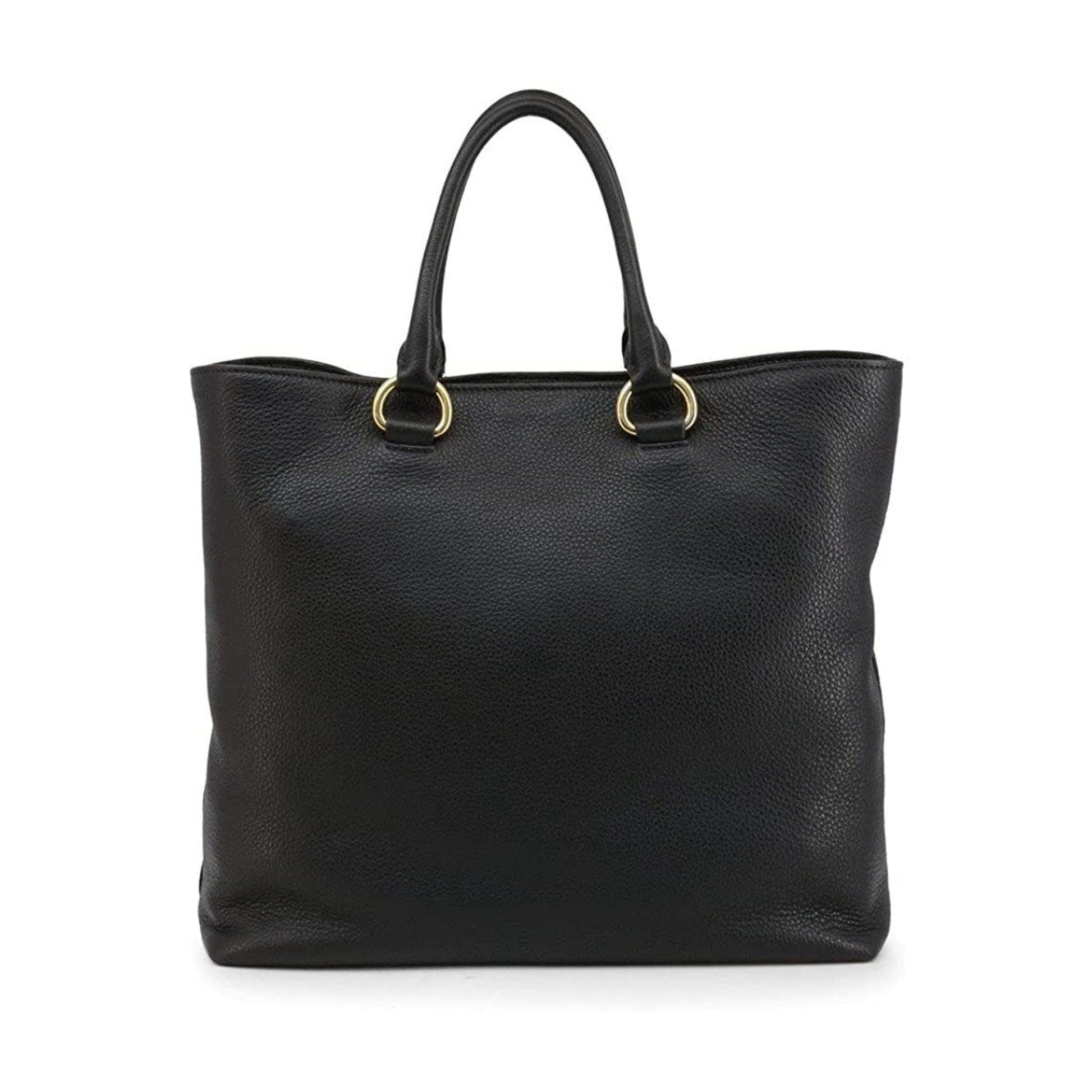 Prada Black Vitello Phenix Leather Shopping Tote Bag - Handbags - 7