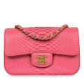 Classic Flap Bag - Mini Rectangular - Python - Shoulder Bags - 10