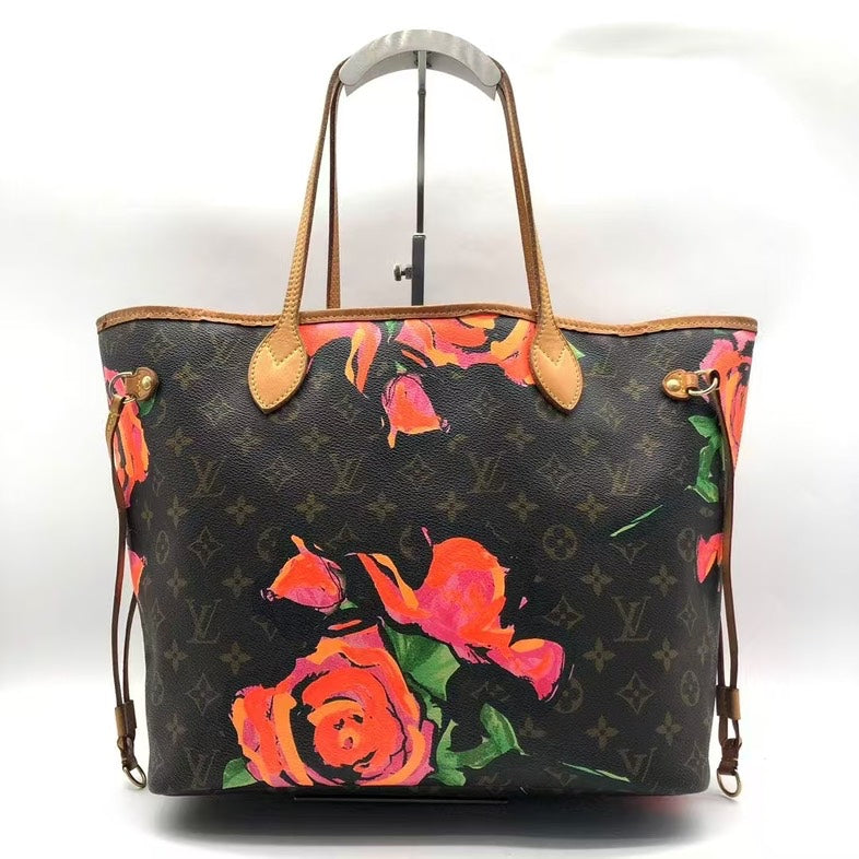 Louis Vuitton Neverfull Monogram Floral Tote Bag Medium - Handbags
