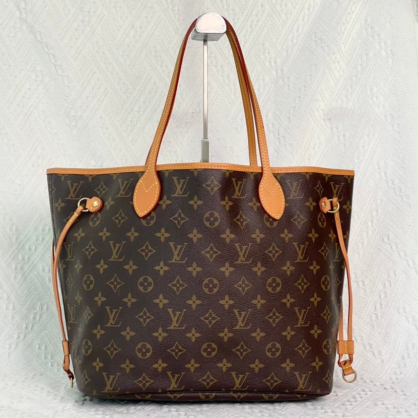 Louis Vuitton Neverfull MM Brown Monogram Tote Bag - Handbags