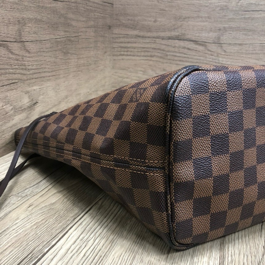 Louis Vuitton Neverfull MM Damier Ebene Tote Bag Brown Medium Size - Handbags