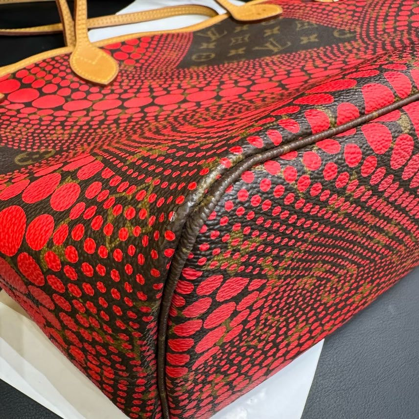 Louis Vuitton Neverfull MM Yayoi Kusama Red Monogram Tote - Handbags - 2