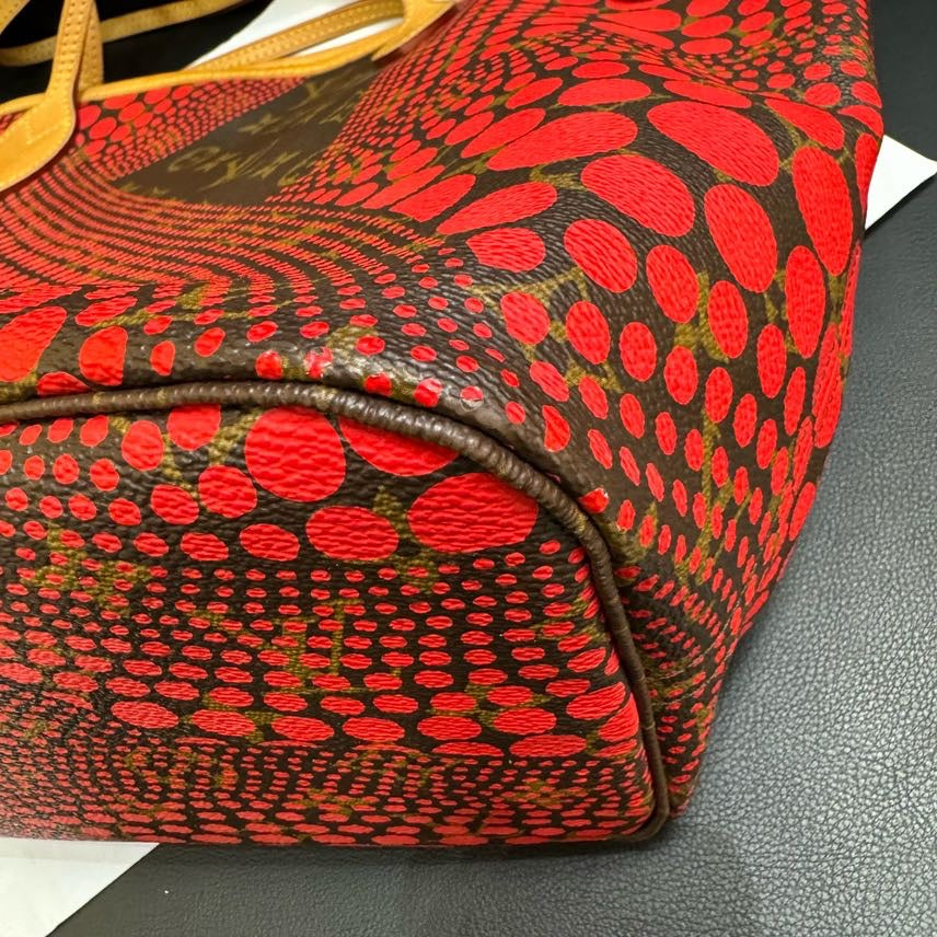 Louis Vuitton Neverfull MM Yayoi Kusama Red Monogram Tote - Handbags - 3