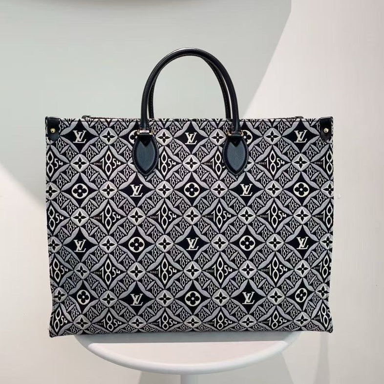 Louis Vuitton On The Go Black Monogram Canvas Tote Bag Large - Handbags - 3