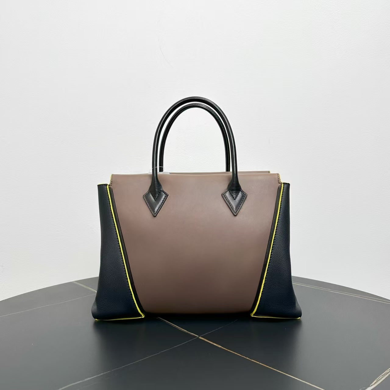 Louis Vuitton W Tote Bag Brown Black - Handbags - 2