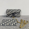 Dior Oblique Saddle Blue Clutch Bag - Handbags, Wallets & Cases - 5