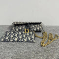 Dior Oblique Saddle Blue Clutch Bag - Handbags, Wallets & Cases - 6