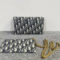 Dior Oblique Saddle Blue Clutch Bag - Handbags, Wallets & Cases - 7