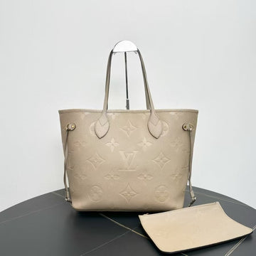 Louis Vuitton Neverfull Beige Tote Bag - Handbags