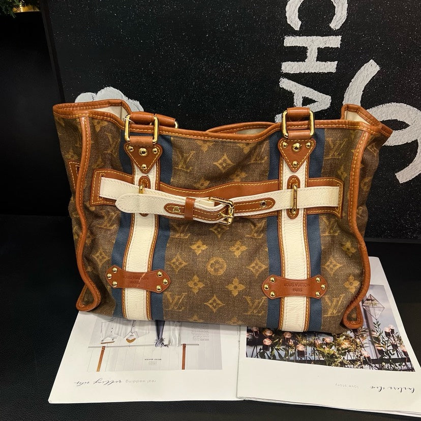 Louis Vuitton Limited Edition Monogram Canvas Tote Handbag - Handbags