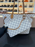 Louis Vuitton Neverfull Damier MM White Tote Bag - Handbags - 6