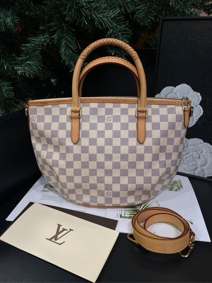 Louis Vuitton Damier Azur Woven Handle Tote Bag - Handbags - 3