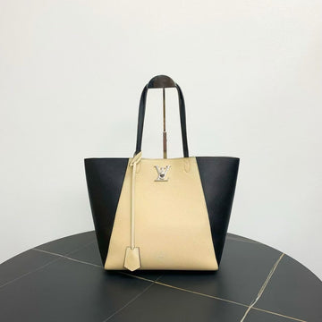Louis Vuitton Belmont Beige Black Tote Bag - Handbags