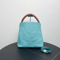 Louis Vuitton Turenne MM Blue Leather Tote Bag - Handbags