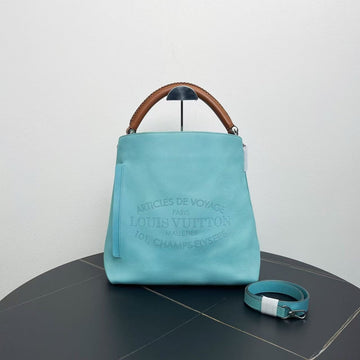 Louis Vuitton Turenne MM Blue Leather Tote Bag - Handbags