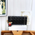 Preloved Dior Lady Dior Wallet on Chain Black Patent Leather Clutch - Handbags, Wallets & Cases