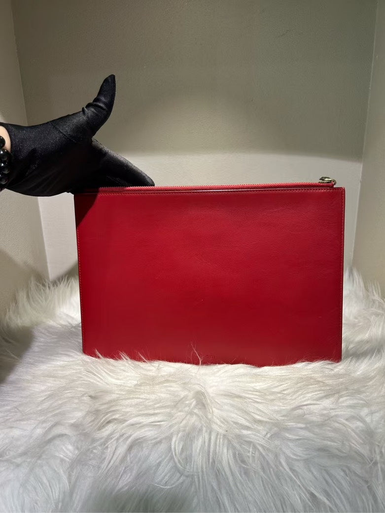 Gucci GG Diamond Red Clutch Bag -  Designer Handbag Sale - Handbag & Wallet Accessories