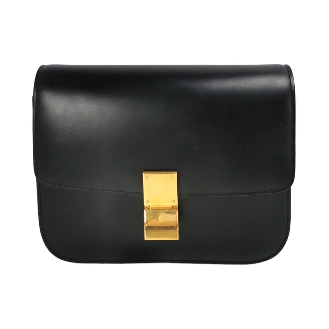 Celine Classic Medium Black Box Calfskin - Schultertaschen