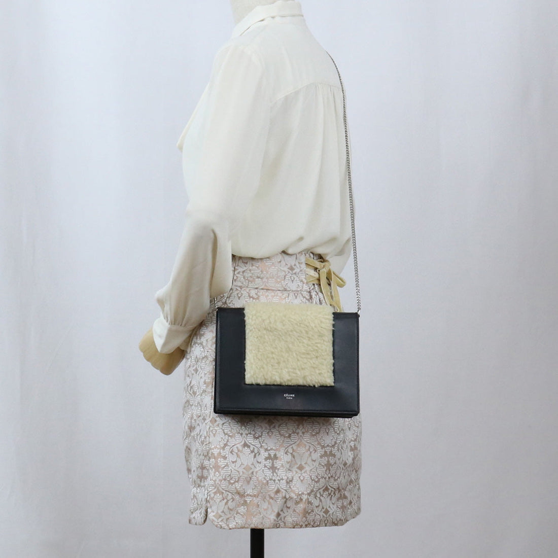 CELINE Frame ChainShoulder Clutch bag Shoulder Bag Cross body leather Women - Bag