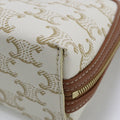 CELINE CE80655 Clutch with chain Triomphe canvas Shoulder PVC  White Women - Bag - 4