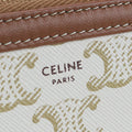 CELINE CE80655 Clutch with chain Triomphe canvas Shoulder PVC  White Women - Bag - 6