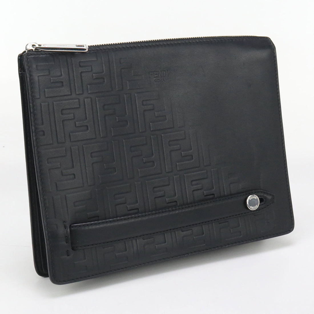 FENDI 7VA445 Clutch bag Clutch bag leather black mens - Handbags, Wallets & Cases