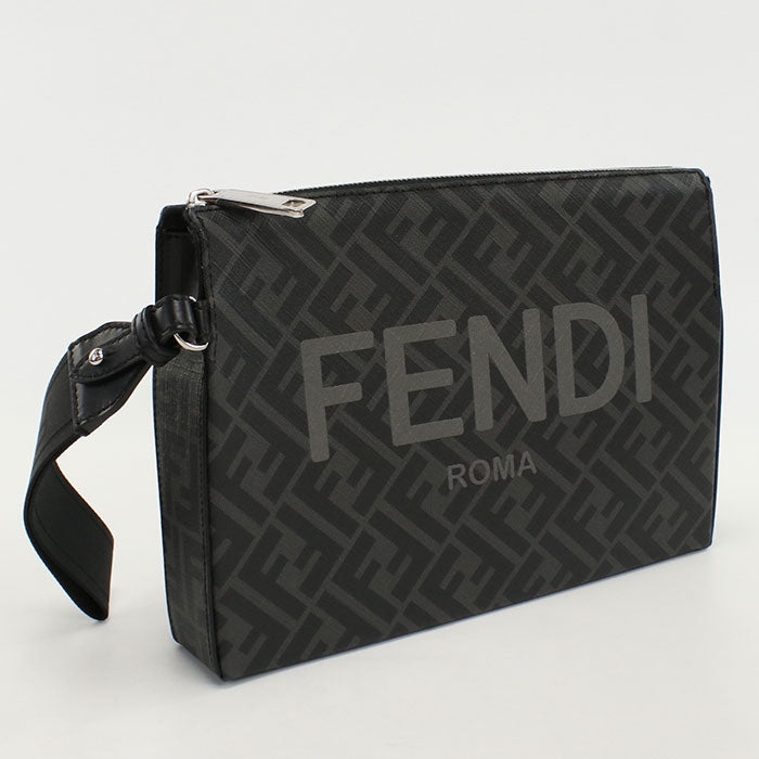 FENDI 7VA564 AJJ4 Clutch bag PVC Black mens - Handbags, Wallets & Cases