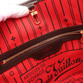 Louis Vuitton Damier Ebene Neverfull PM Tote Bag,Brown - tote bag - 3