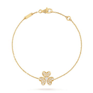 FRIVOLE GOLD FLOWER DIAMOND BRACELET