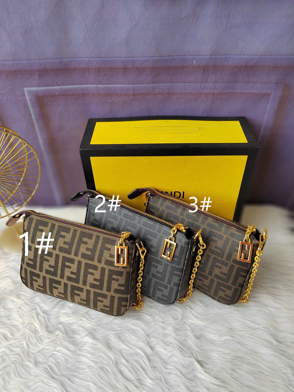 Fendi Baguette canvas clutch bag crossbody bag - Handbags, Wallets & Cases
