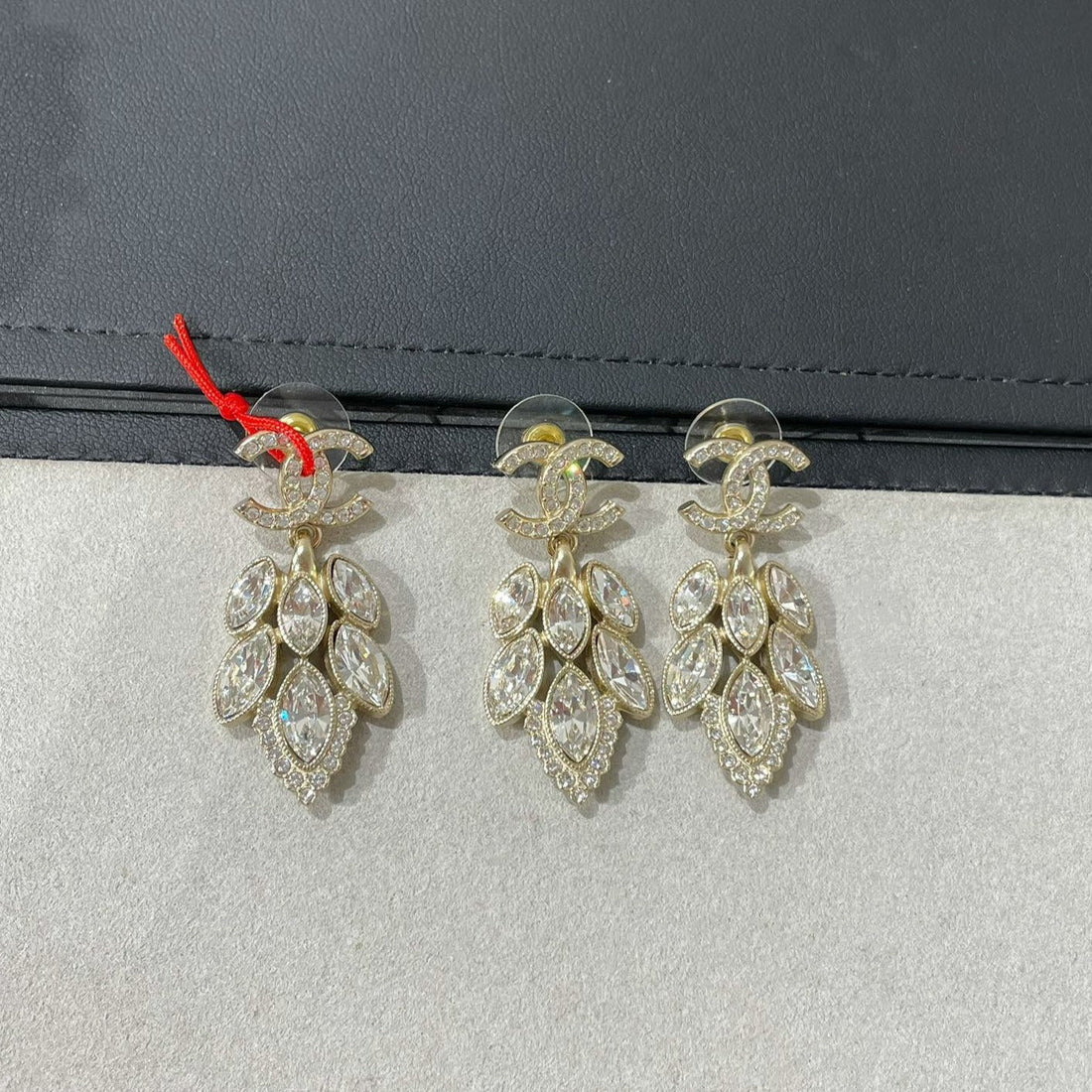 CHANE KLEINE DUFT WEIZEN GOLD DIAMANT OHRRINGE