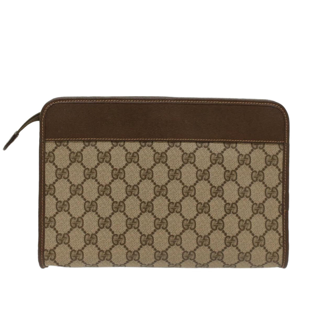 GUCCI GG Canvas Clutch Bag PVC Leather Beige 014.122.6063.4021  yk7734 - Gucci