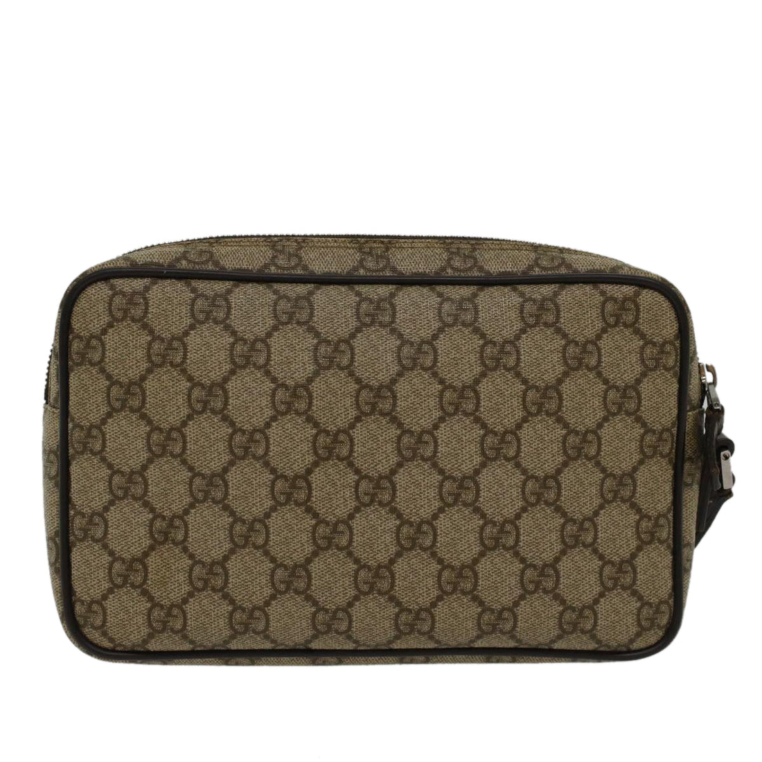 GUCCI GG Canvas Clutch Bag PVC Leather Beige 73956  yk7760 - Gucci