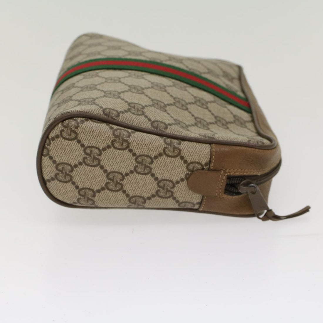 GUCCI GG Canvas Web Sherry Line Clutch Bag Beige Red Green 39.01.012  yk7950 - Gucci
