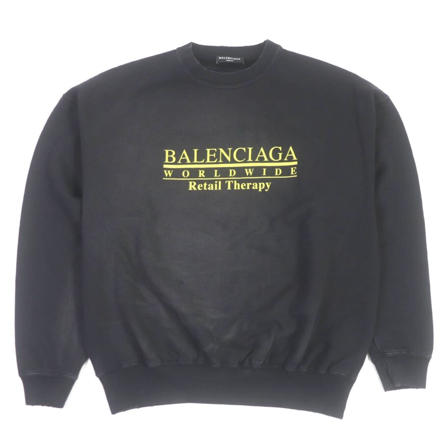 Balenciaga Distressed Oversized Sweatshirt XS | Studio Nafay