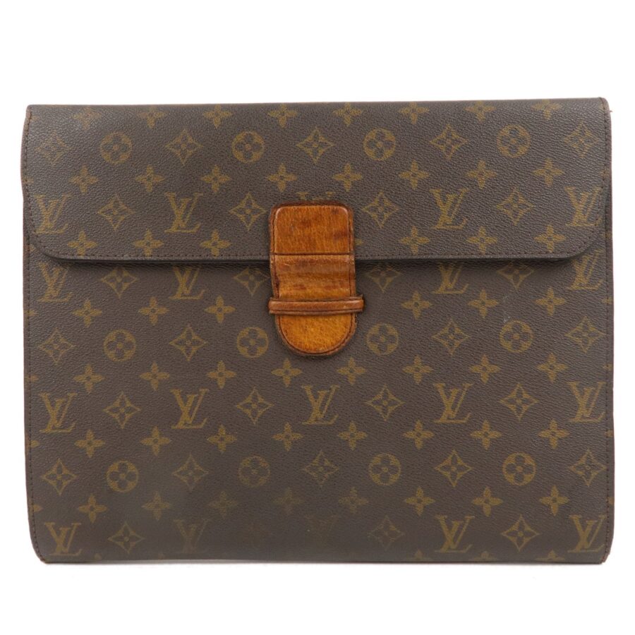 Louis Vuitton Monogram Posh Ministre Clutch Bag Brown | Studio Nafay